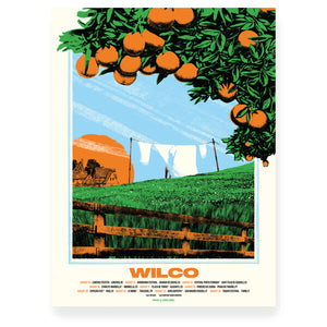 Wilco Europe August 2023 Tour Poster