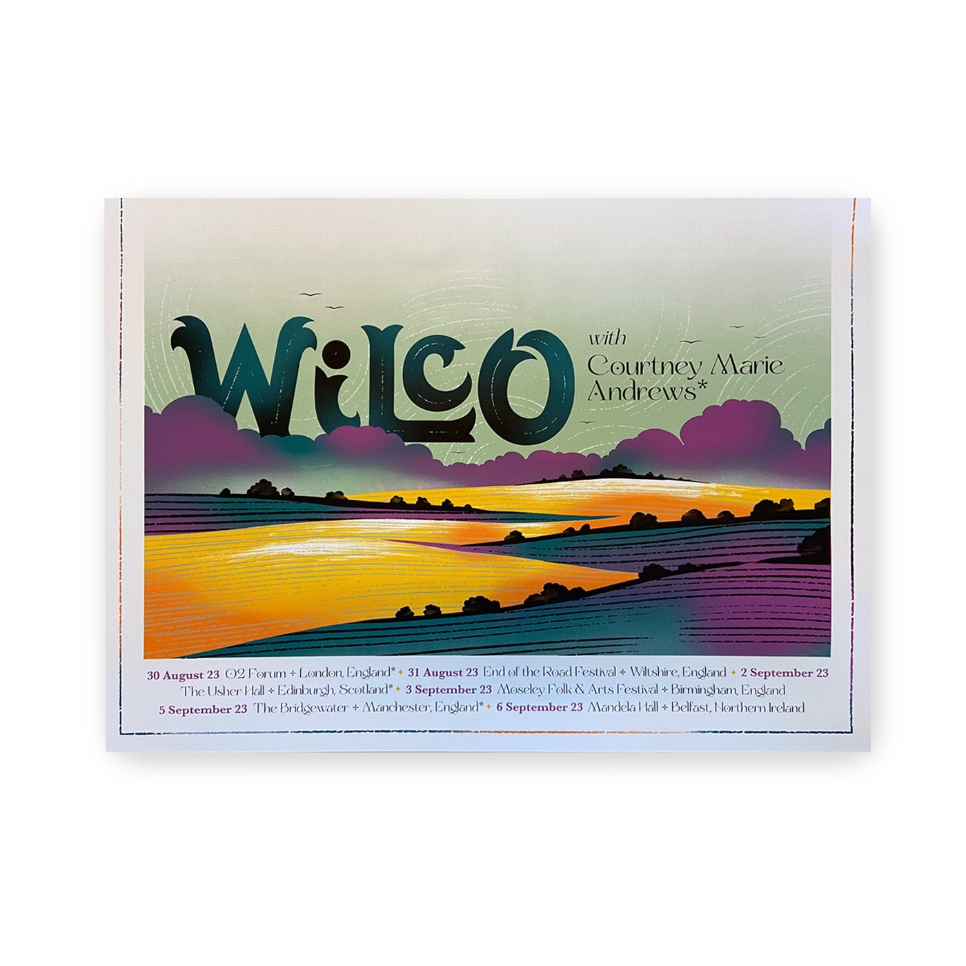Wilco UK August 2023 Tour Poster